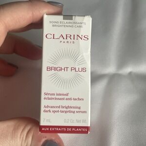 Clarins Paris Bright Plus Advanced Brightening Serum Trial Size 7 mL 0.2 Oz